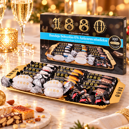 1880 Bandeja Selección 400 g met Spaanse turrón zonder toegevoegde suikers