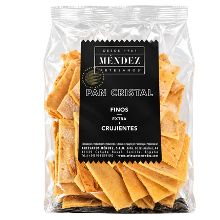 Artesanos Méndez Pan Cristal 120 g krokant Spaans tapasbrood met extra vierge olijfolie