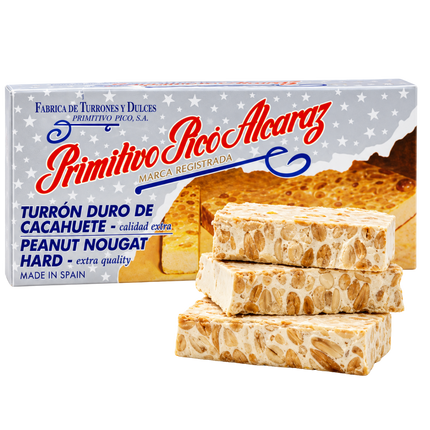 Primitivo Picó harde pindaturrón 200 g met 38% geroosterde pinda’s