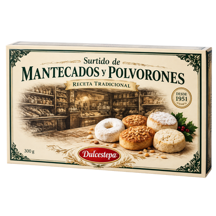 dulcestepa surtido kerstkoekjes polvorones en mantecados