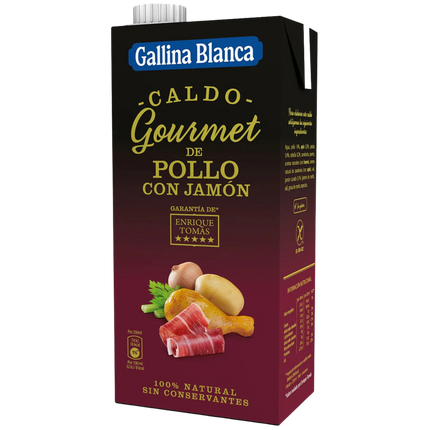 Gallina Blanca Caldo Gourmet Pollo con Jamon