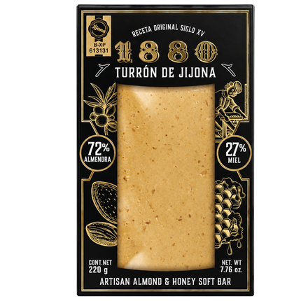 1880 Turrón de Jijona Receta Original Siglo XV 220 g met 72% amandelen