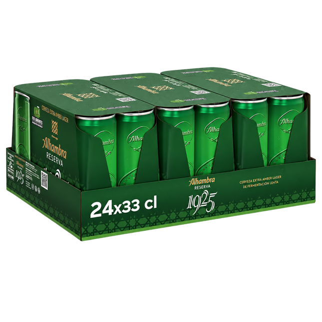 Alhambra Reserva 1925 tray met 24 blikjes van 330 ml