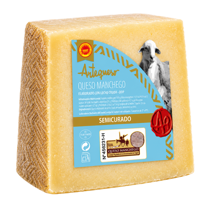 Artequeso Manchego Semicurado DOP 250 g