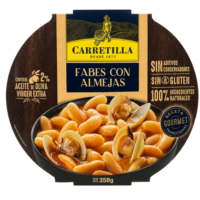 Carretilla Fabada con Almejas 350 g