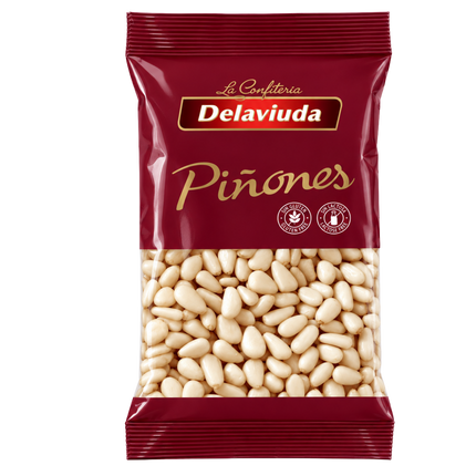 Delaviuda Piñones 100 g Spaanse zoetigheid met geroosterde pijnboompitten