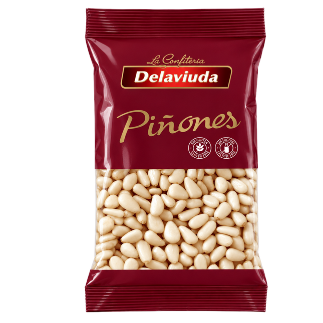 Delaviuda Piñones 100 g Spaanse zoetigheid met geroosterde pijnboompitten
