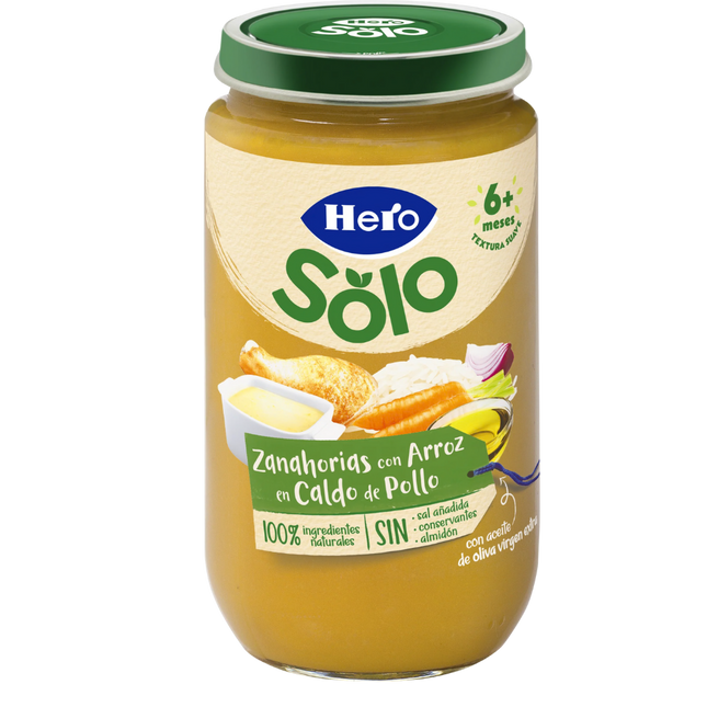 Hero Babyvoeding Zanahoria Caldo de Pollo Wortel Kipbouillon