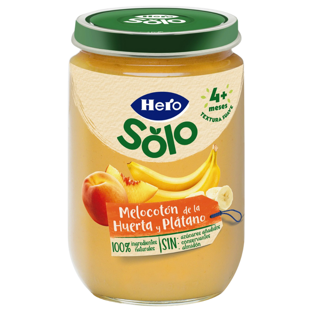 Hero Melocotón de la Huerta y Plátano (Perzik en Banaan) 4m+