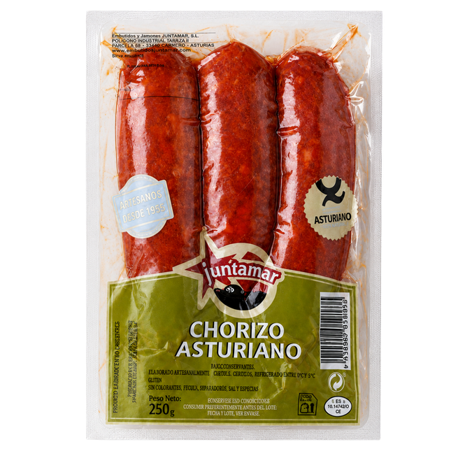 Juntamar Chorizo Asturiano Ahumado