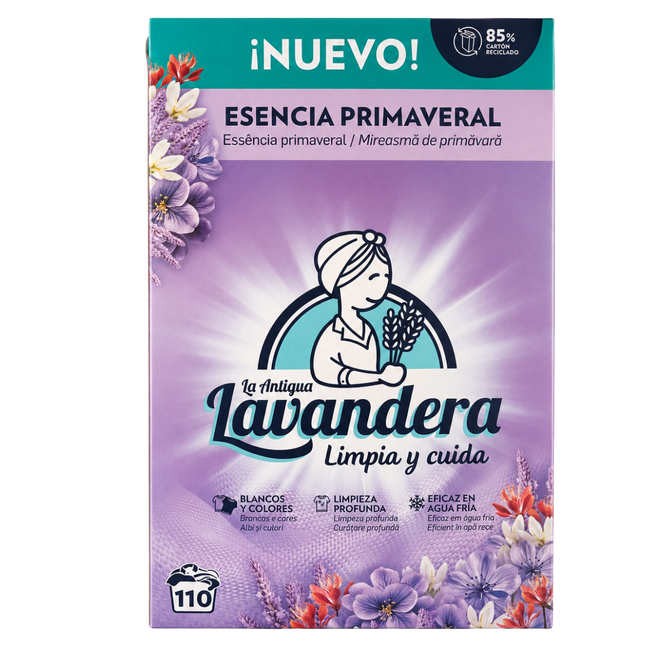 La Antigua Lavandera Esencia Primaveral waspoeder voor 110 wasbeurten