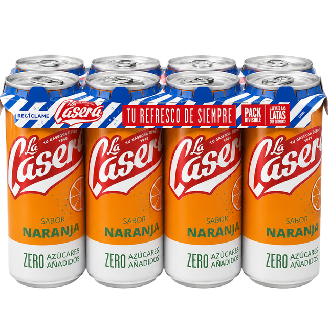 La Casera Naranja 8-pack – 8 x 33 cl