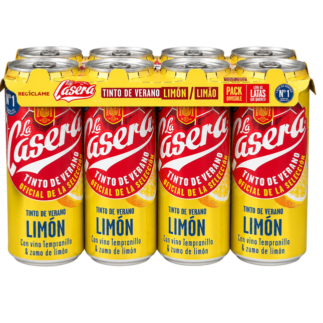 La Casera Tinto de Verano Limón 8-pack