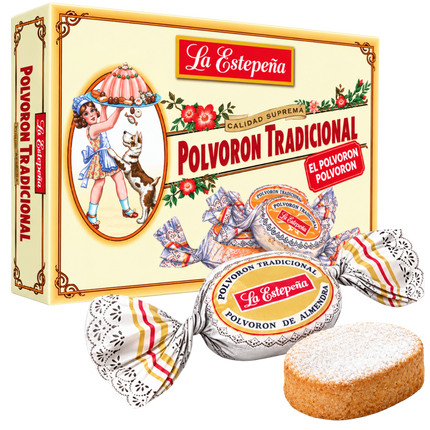 La Estepeña Polvorón Tradicional 650 g Spaanse polvorones met amandel

