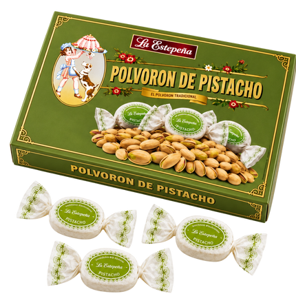 La Estepeña Polvorón de Pistacho 270 g Spaanse polvorones met 15% pistache
