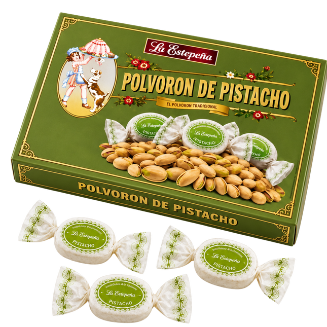 La Estepeña Polvorón de Pistacho 270 g Spaanse polvorones met 15% pistache