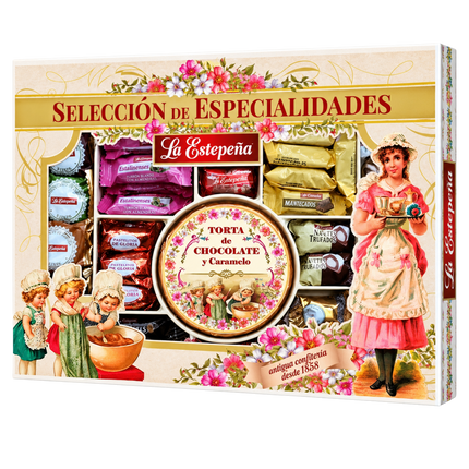 La Estepeña Surtido Especialidades 780 g met Spaanse kerstzoetigheden


