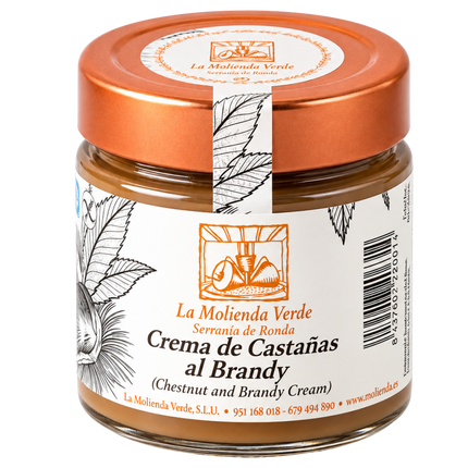 La Molienda Verde Crema de Castañas al Brandy 275 g Spaanse kastanjecrème met brandy