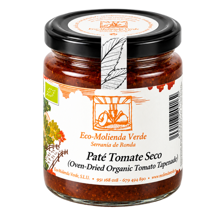 La Molienda Verde biologische paté van zongedroogde tomaat uit Málaga