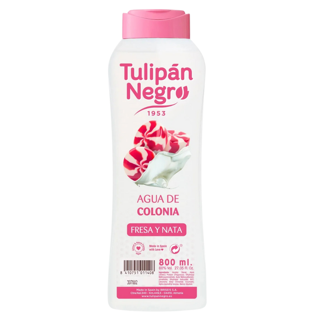 Tulipán Negro Agua de Colonia Fresa en Nata 800ml
