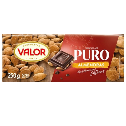 Valor Chocolade Puur met Hele Mediterrane Amandelen 