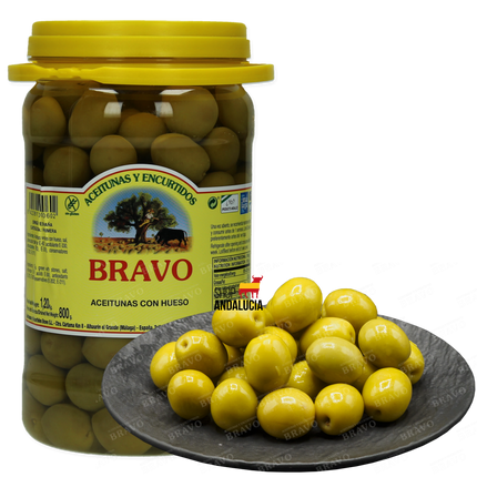 Bravo Olijven Manzanilla met pit  800gr