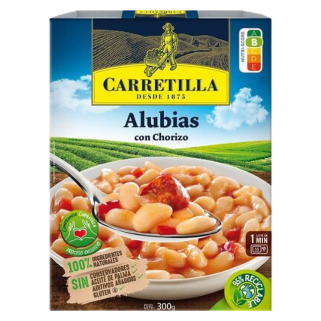 Carretilla Alubias Bonen met Chorizo