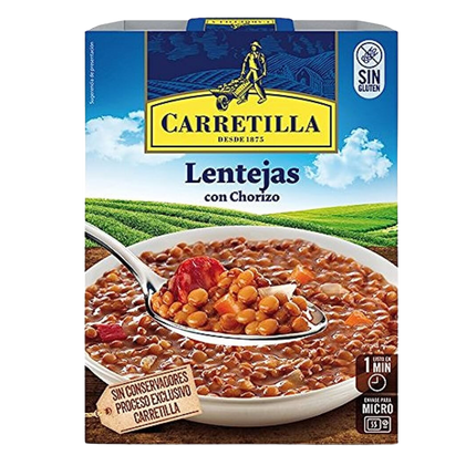Carretilla Lentejas con chorizo