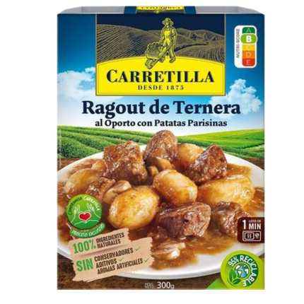 Carretilla Ragout Ternera Al Oporto
