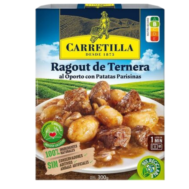 Carretilla Ragout Ternera Al Oporto