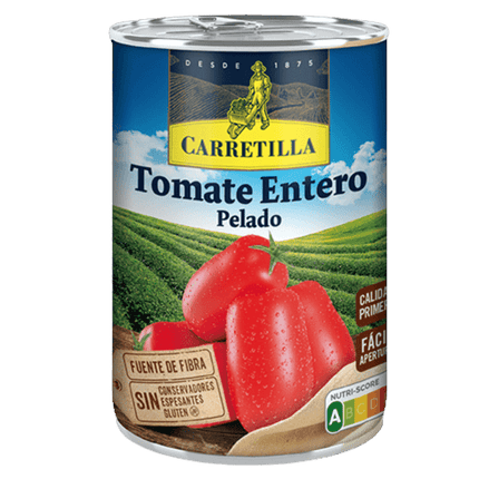 Carretilla Tomate Entero Pelado
