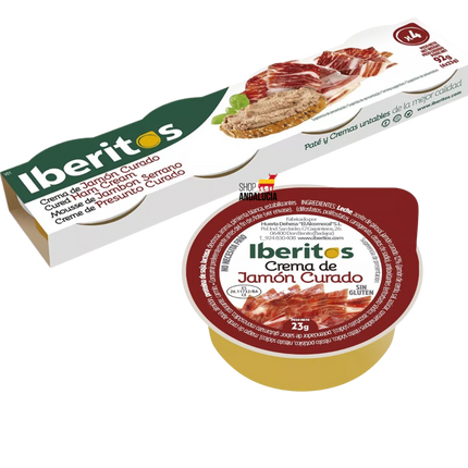 Iberitos Iberitos Crema Jamon Curado Mono 4 Pack