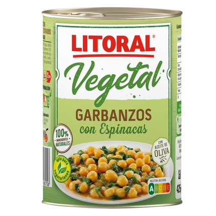 Litoral Kikkererwten met spinazie