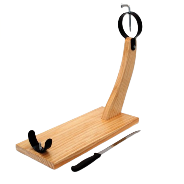 Nevadenis Spaanse hamhouder met mes