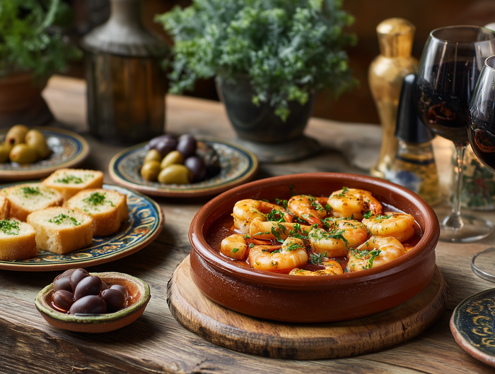 Spaanse winkel met Spaanse delicatessen en producten