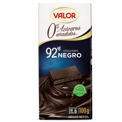 Valor Valor Suikervrij Negro 92 % Chocolade